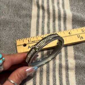 Silver and Gold Sparkly Bangle